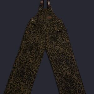 Leopard Print Overalls
